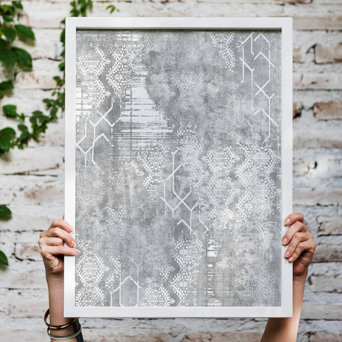 Modern Grey Painting Poster - HypeSheriff