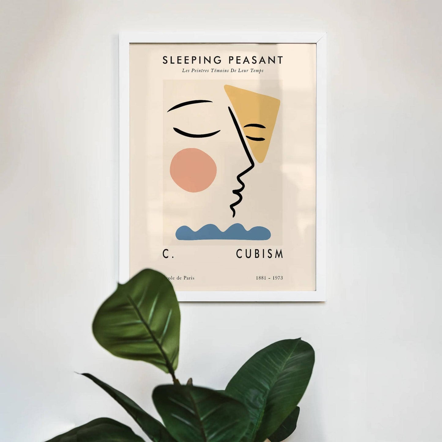 Sleeping Peasant Cubism Poster - HypeSheriff