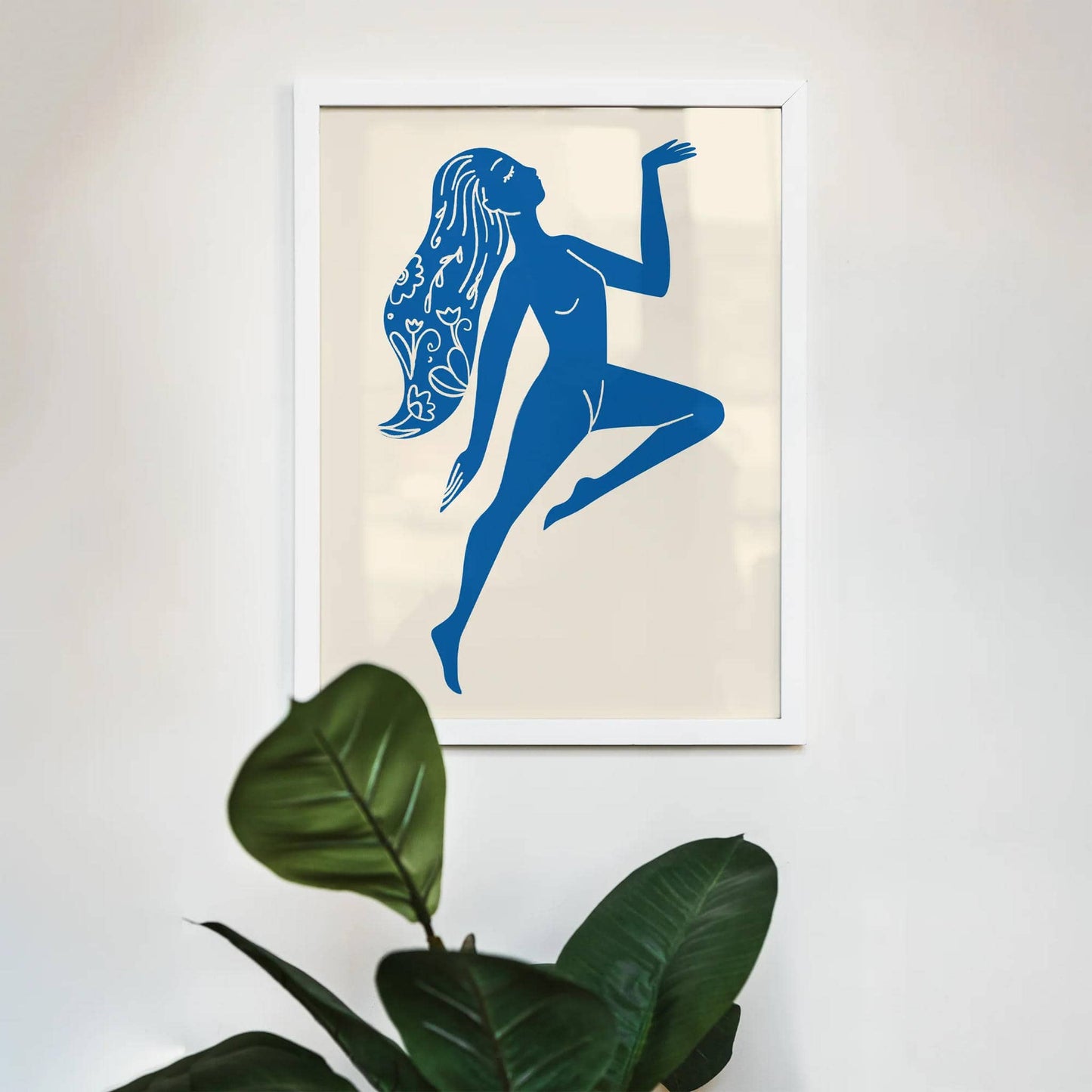 Blue Nude Woman Poster - HypeSheriff