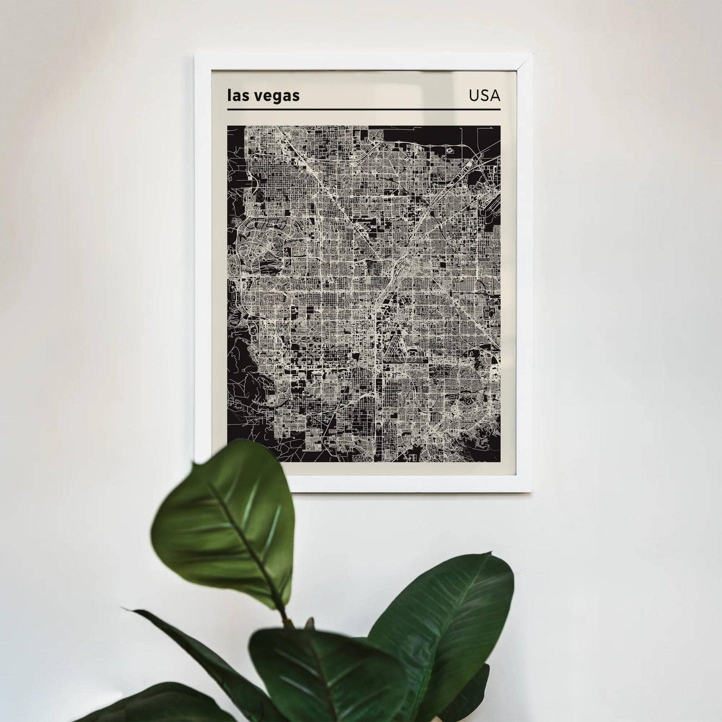 Las Vegas Map Art Print - HypeSheriff