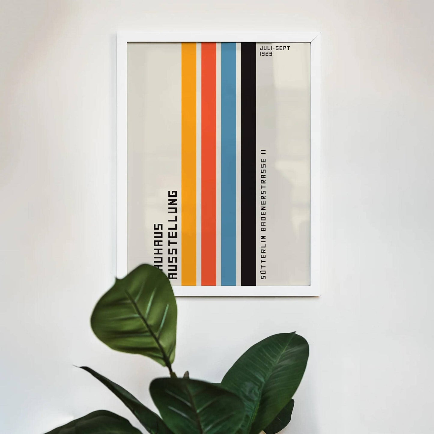 Bauhaus Stripes Poster - geometric wall art - HypeSheriff