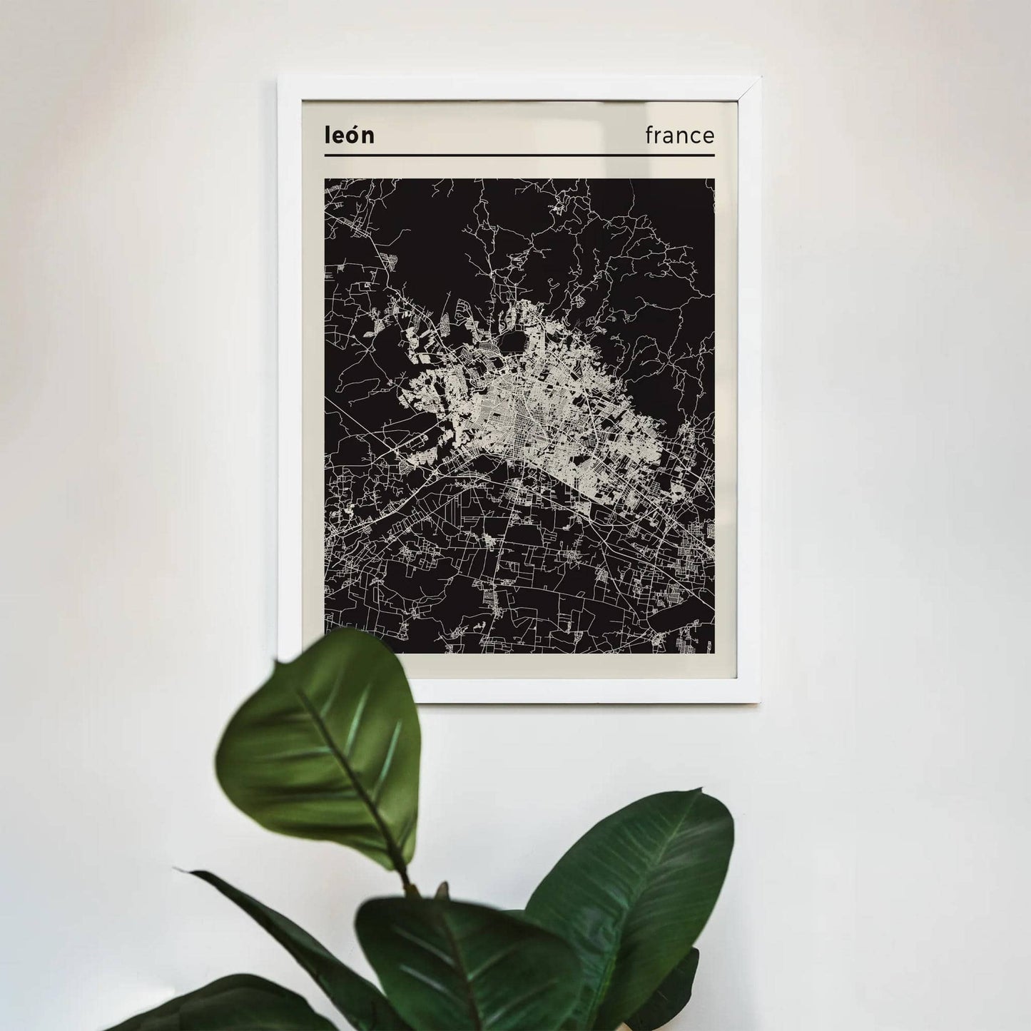 Léon, France - City Map Poster - HypeSheriff