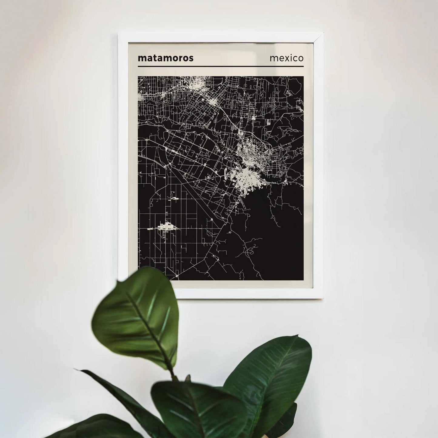 Matamoros, Mexico Map Poster - HypeSheriff