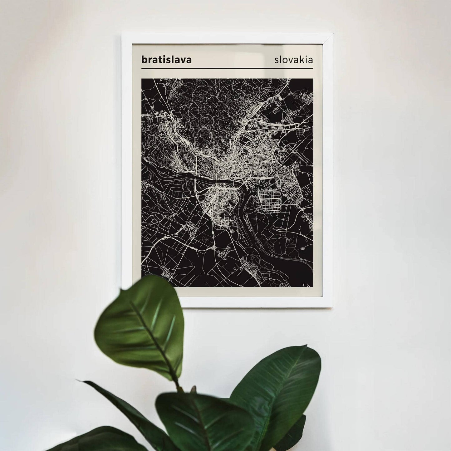Bratislava, Slovakia City Map Poster - HypeSheriff