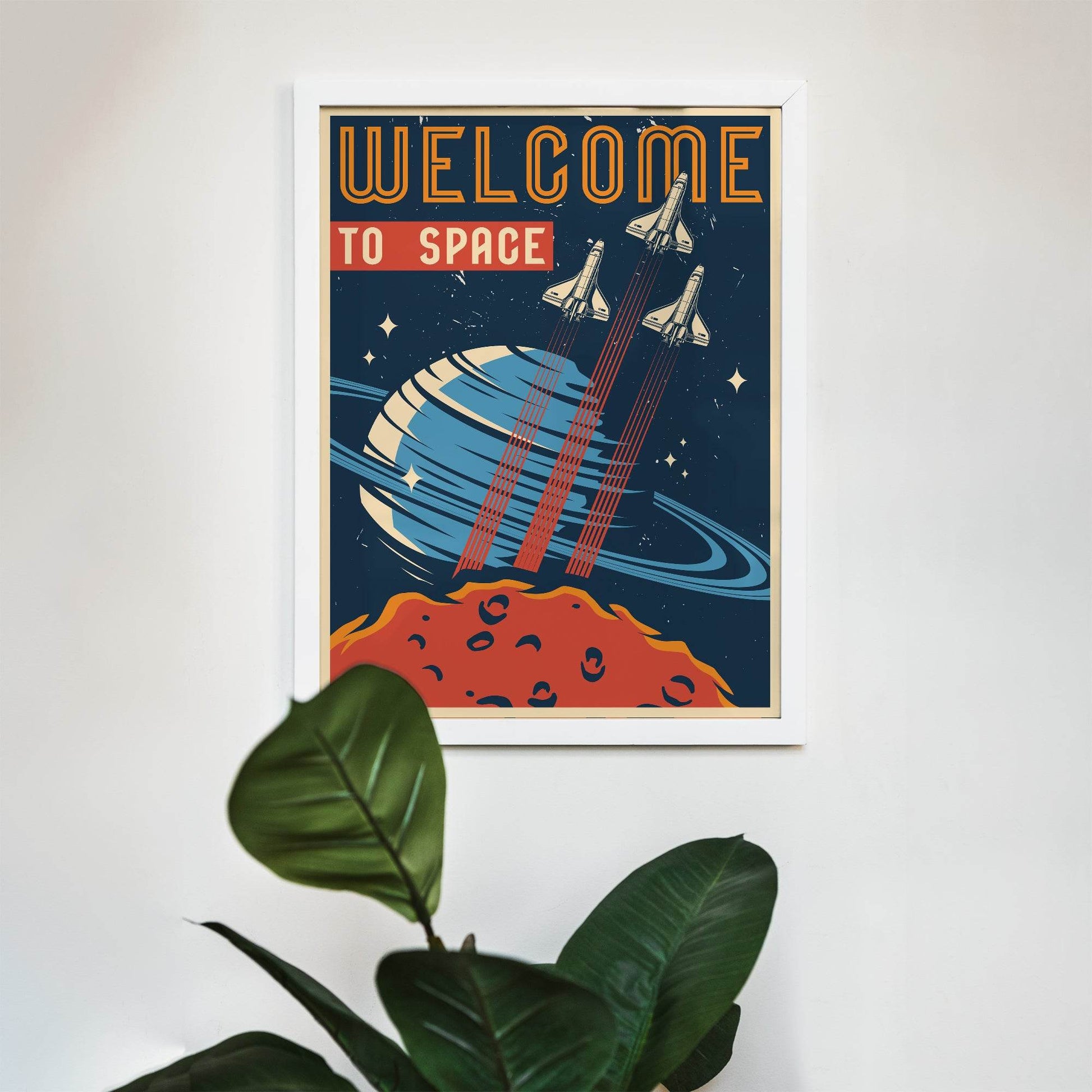 Retro Space Travel Poster - HypeSheriff
