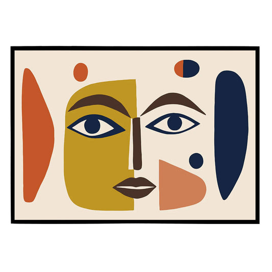 Modern Face Horizontal Art Print - HypeSheriff