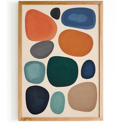 Scandinavian Modern Stones Wall Art