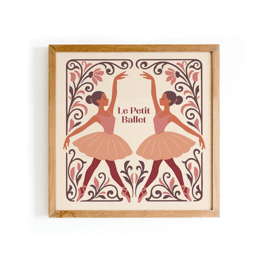Le Petit Ballet Print - Square Kids Room Wall Art