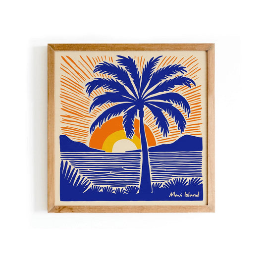 Maui Island Hawaii Square Print