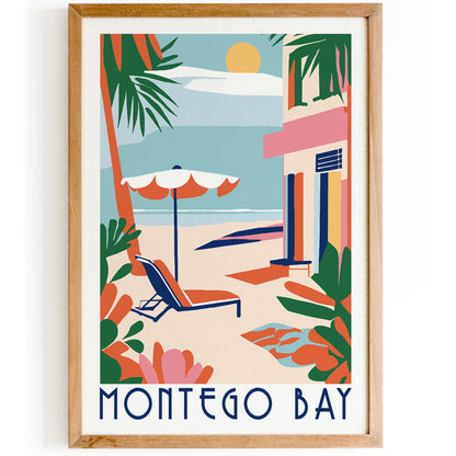 MONTEGO BAY - Colorful Travel Poster