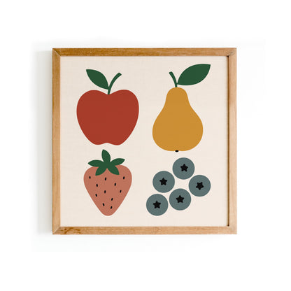 Scandinavian Kitchen Poster - Fruit Food Wall Art Print