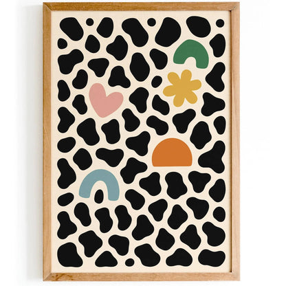 Modern Abstract Wall Art for Kids' Room