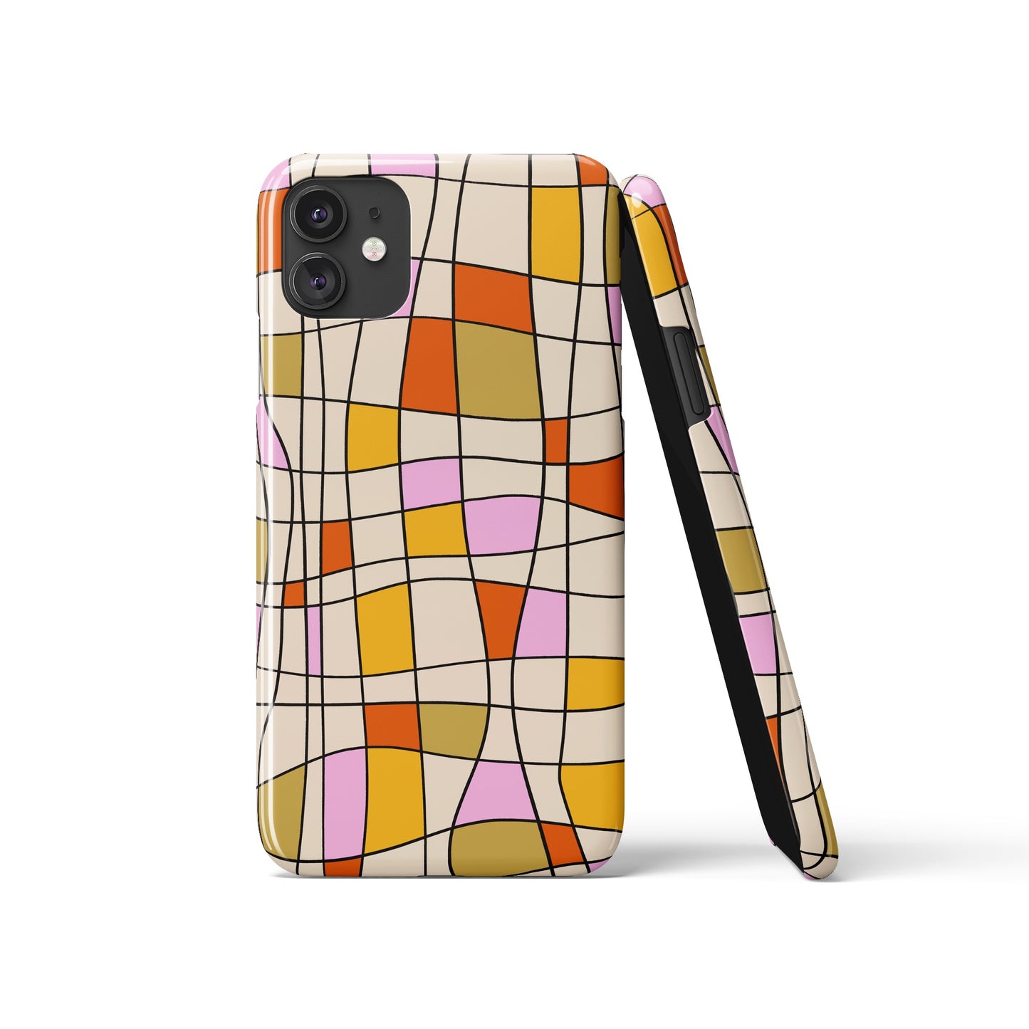 Mondrian Abstract Retro Pattern iPhone Case