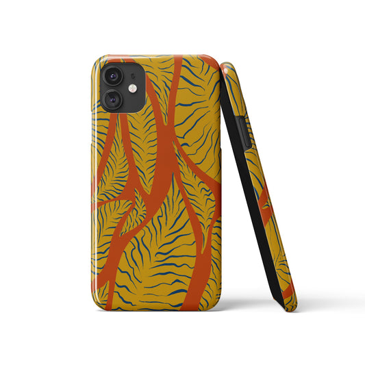 Abstract Botanical Colorful Pattern iPhone Case
