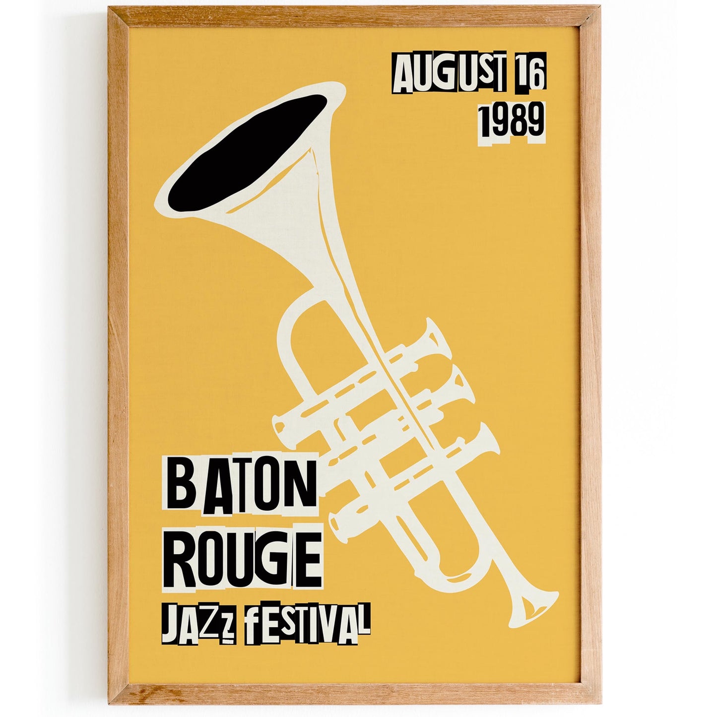 Vintage Jazz Poster – Baton Rouge Music Festival