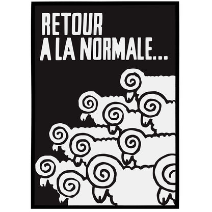 Retour A La Normale Poster (Back to normal)
