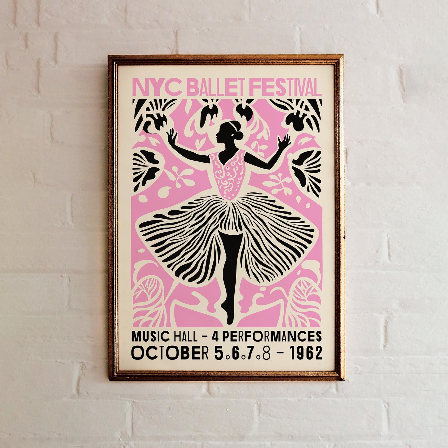 NYC Ballet Festival Poster – 1962 Dance Art