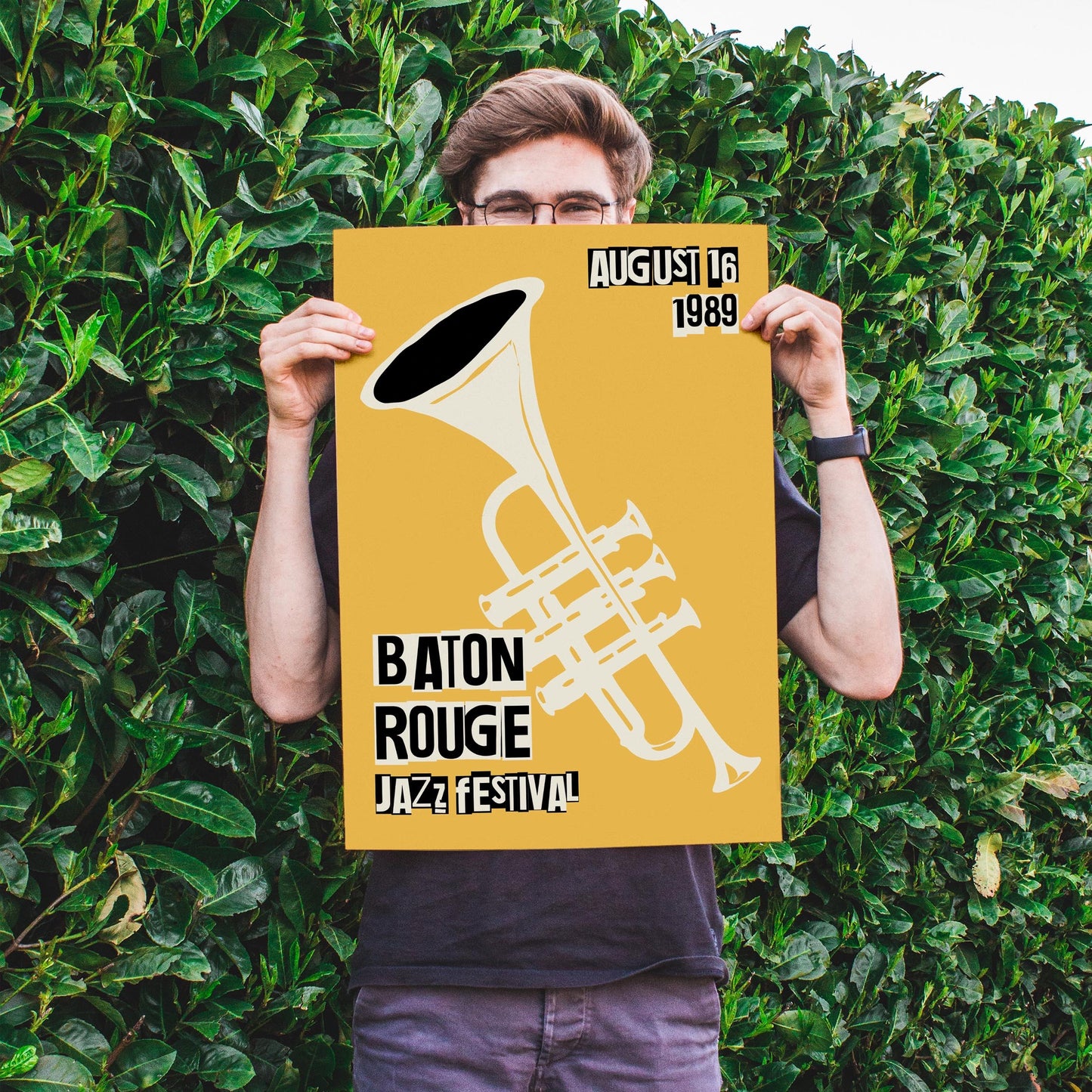 Vintage Jazz Poster – Baton Rouge Music Festival