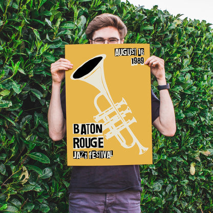 Vintage Jazz Poster – Baton Rouge Music Festival