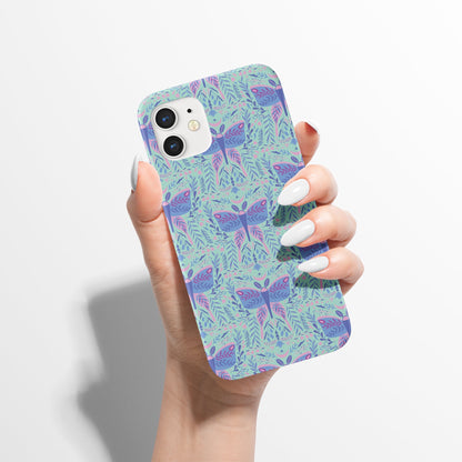iPhone Cases with folk moth print