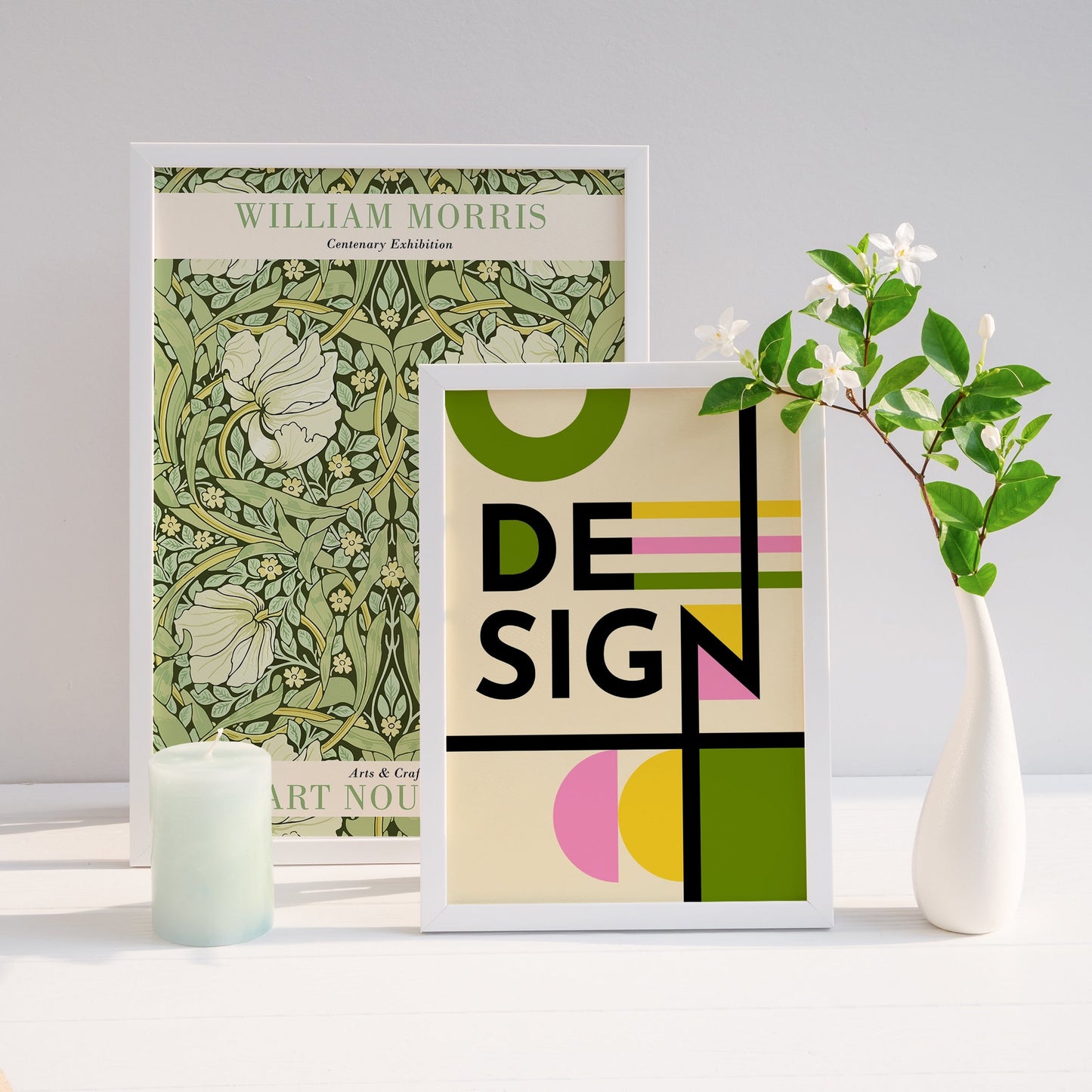 80s Geometric Design Poster