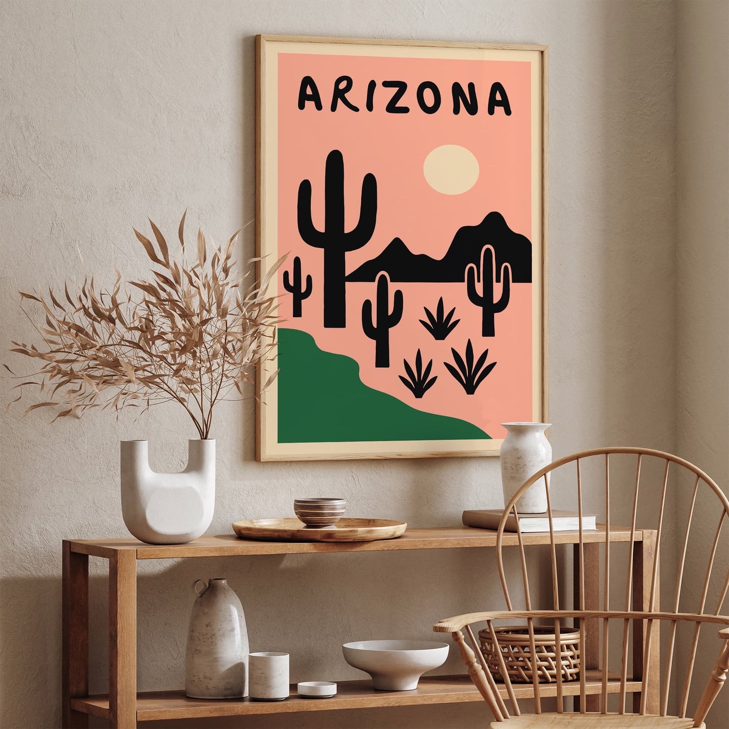Arizona Mid Century Modern Travel Poster