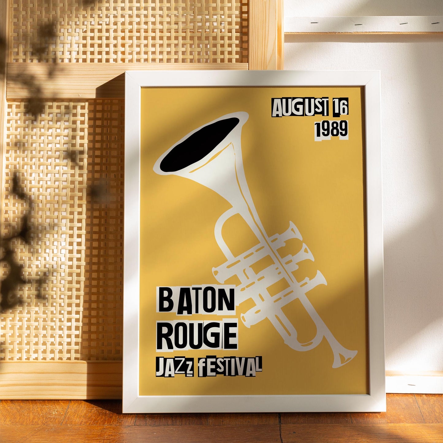 Vintage Jazz Poster – Baton Rouge Music Festival