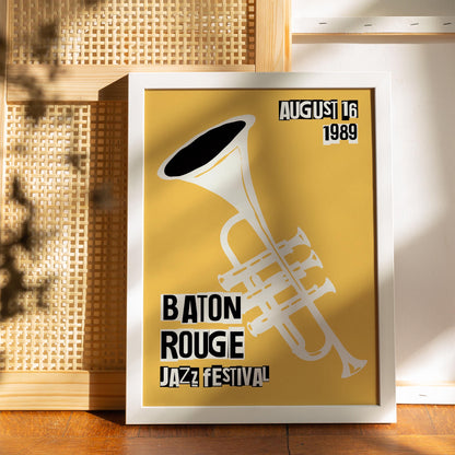 Vintage Jazz Poster – Baton Rouge Music Festival
