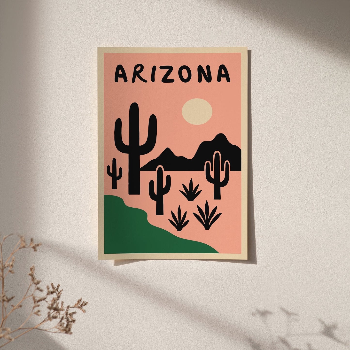 Arizona Mid Century Modern Travel Poster