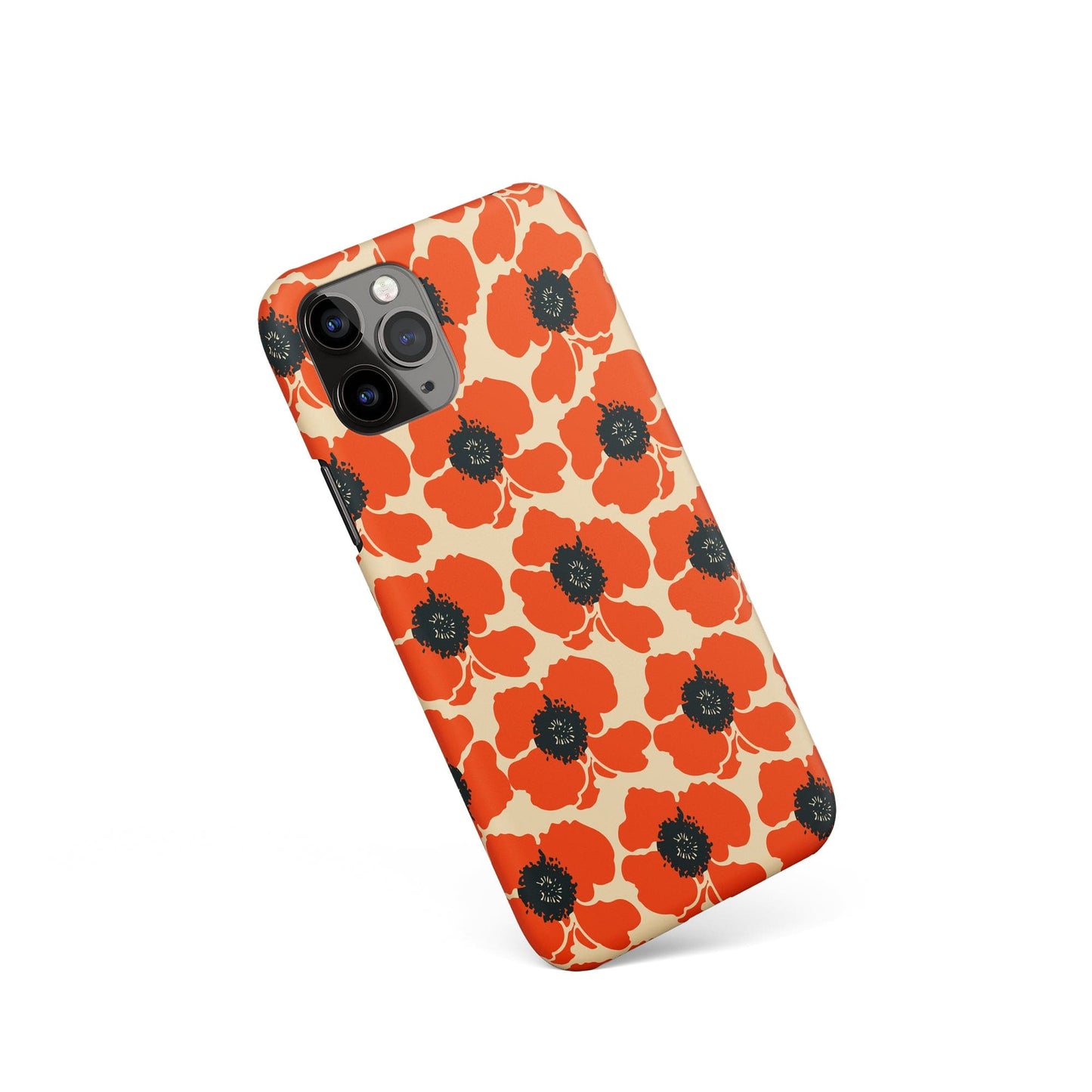 iPhone Case with Vintage Poppies Print