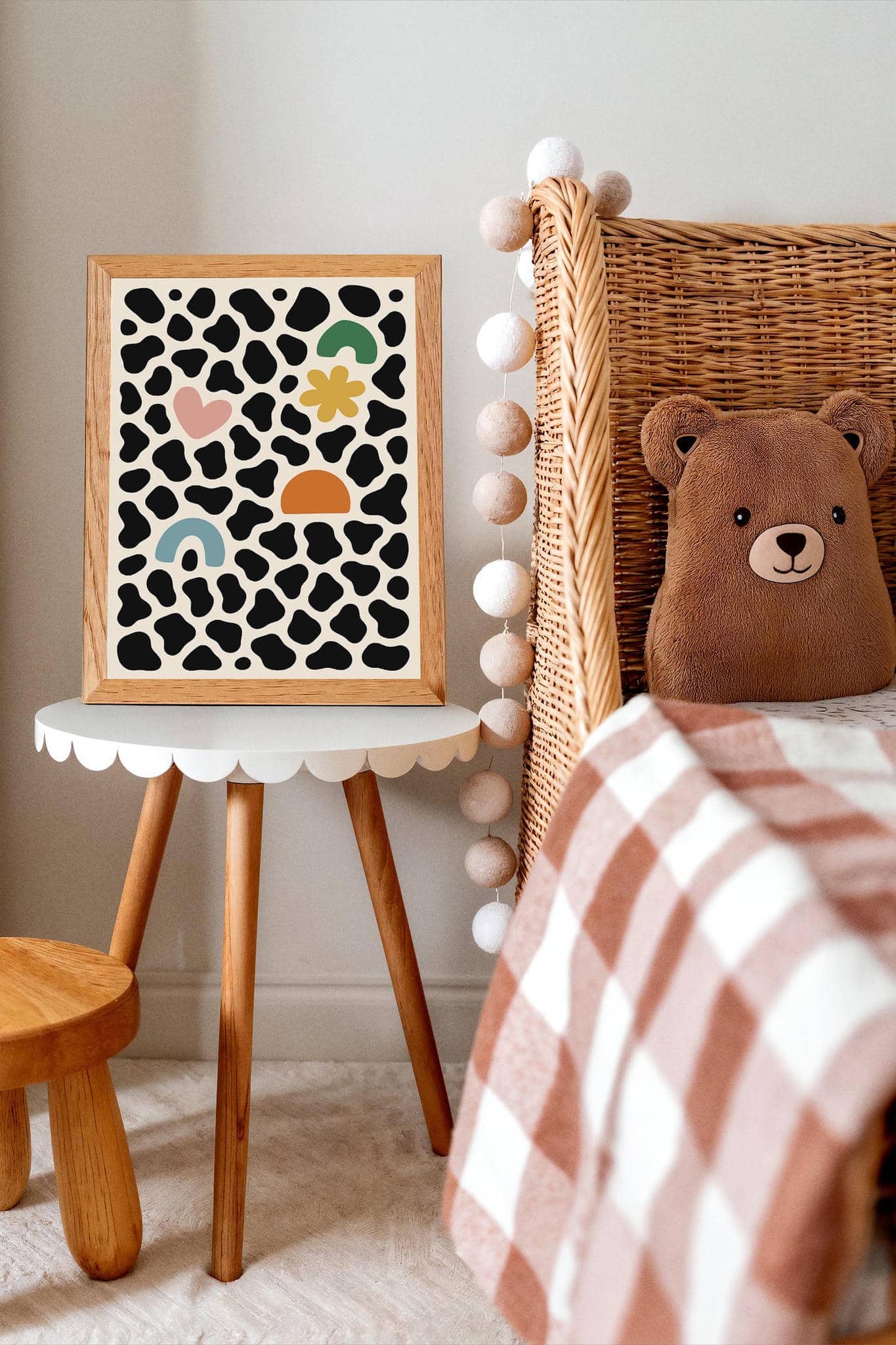 Modern Abstract Wall Art for Kids' Room