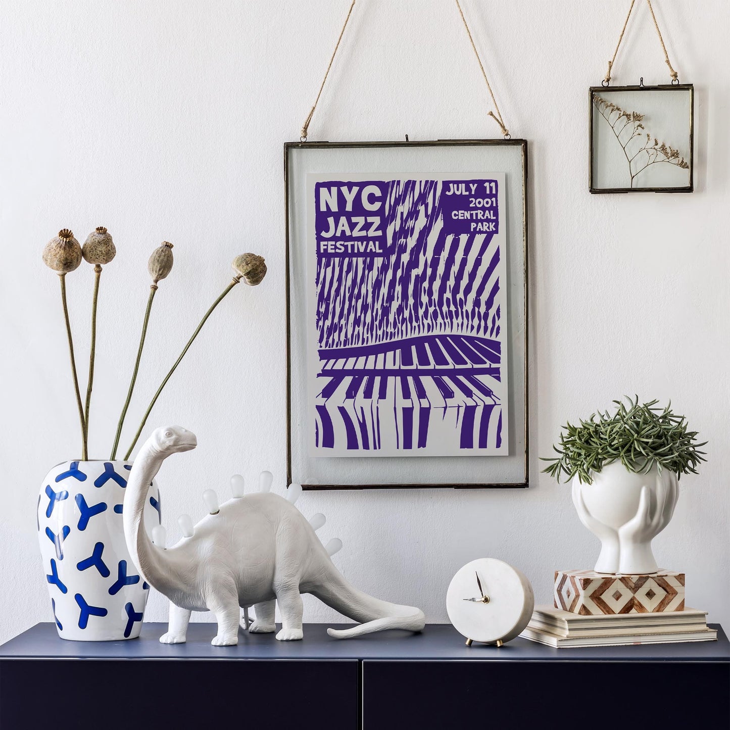 Purple Jazz Poster – NYC Festival Graphic Design