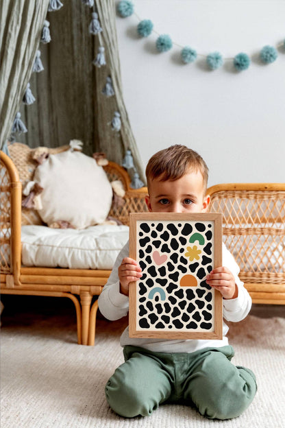 Modern Abstract Wall Art for Kids' Room