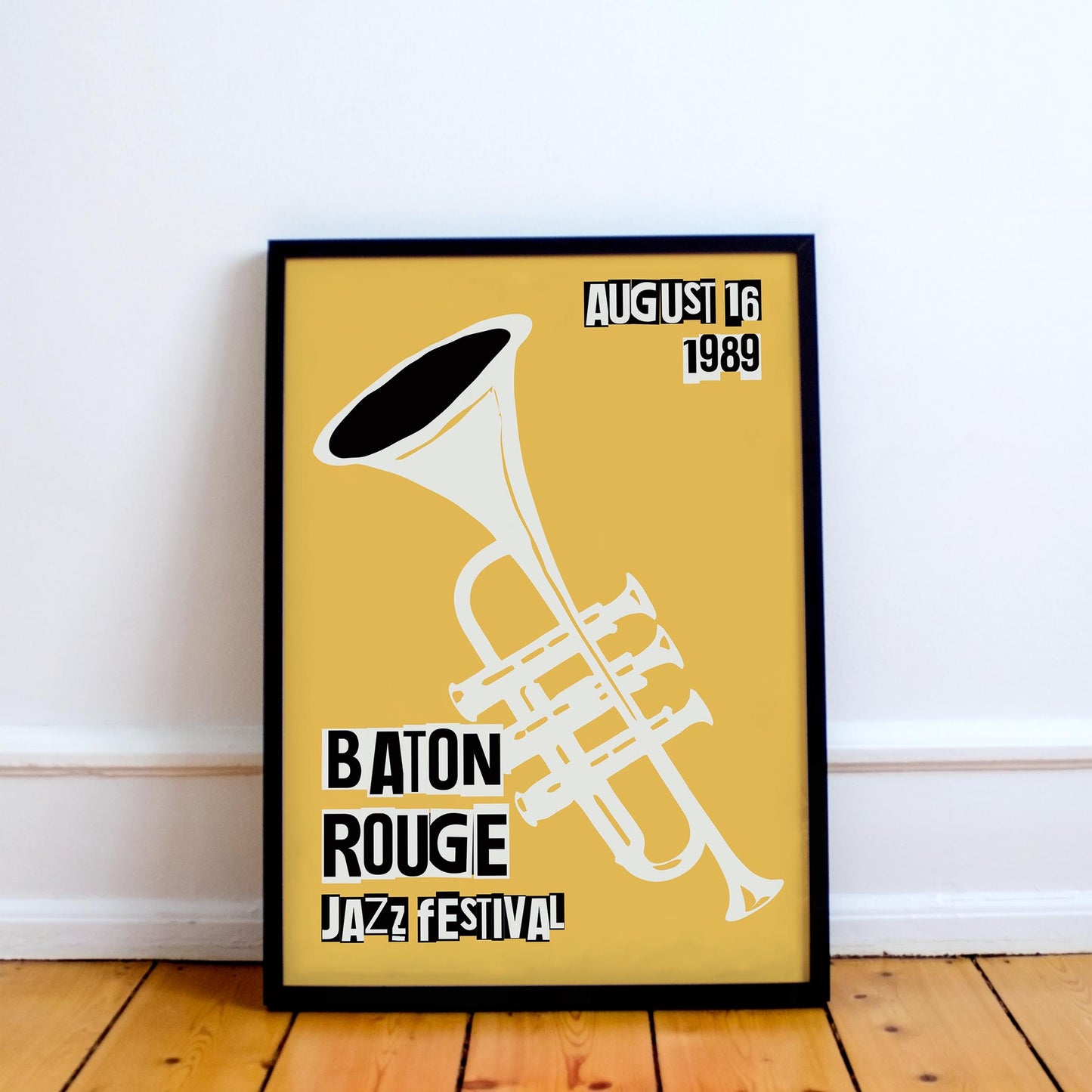 Vintage Jazz Poster – Baton Rouge Music Festival