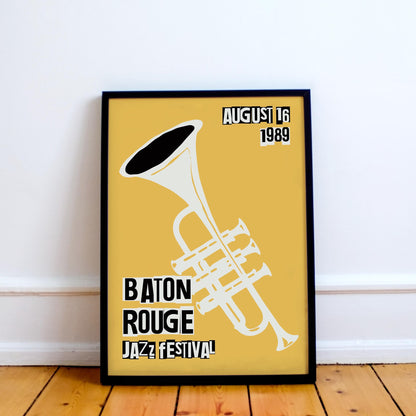 Vintage Jazz Poster – Baton Rouge Music Festival