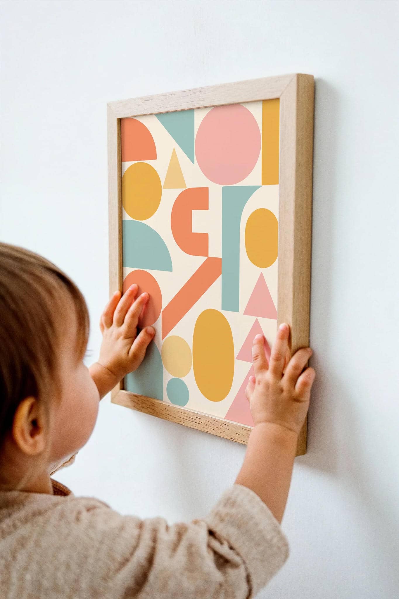 Pastel Geometric Wall Art – Modern Abstract Print