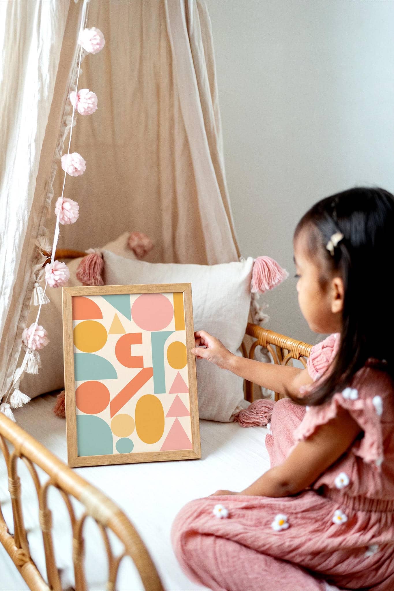 Pastel Geometric Wall Art – Modern Abstract Print