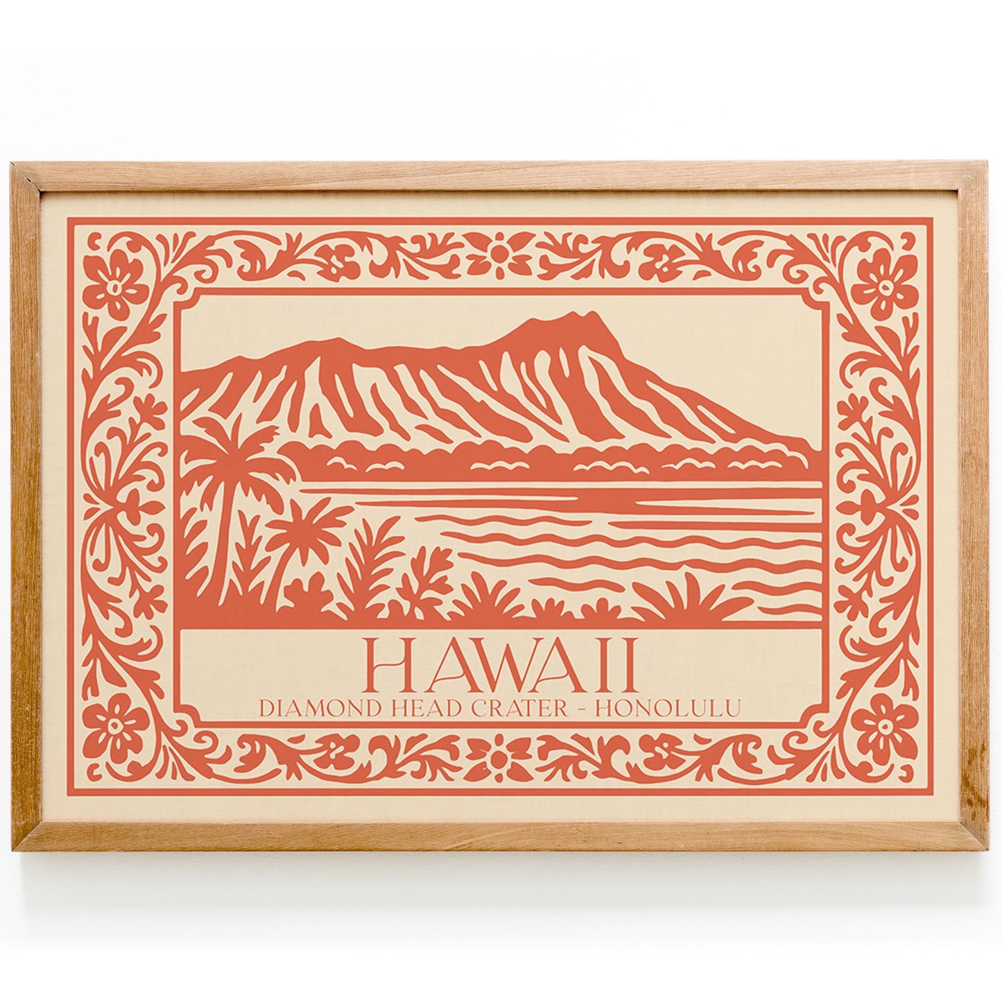 Diamond Head Crater Honolulu Wall Art Print