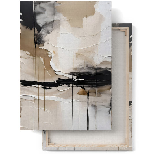 Unique Abstract Beige Wall Art
