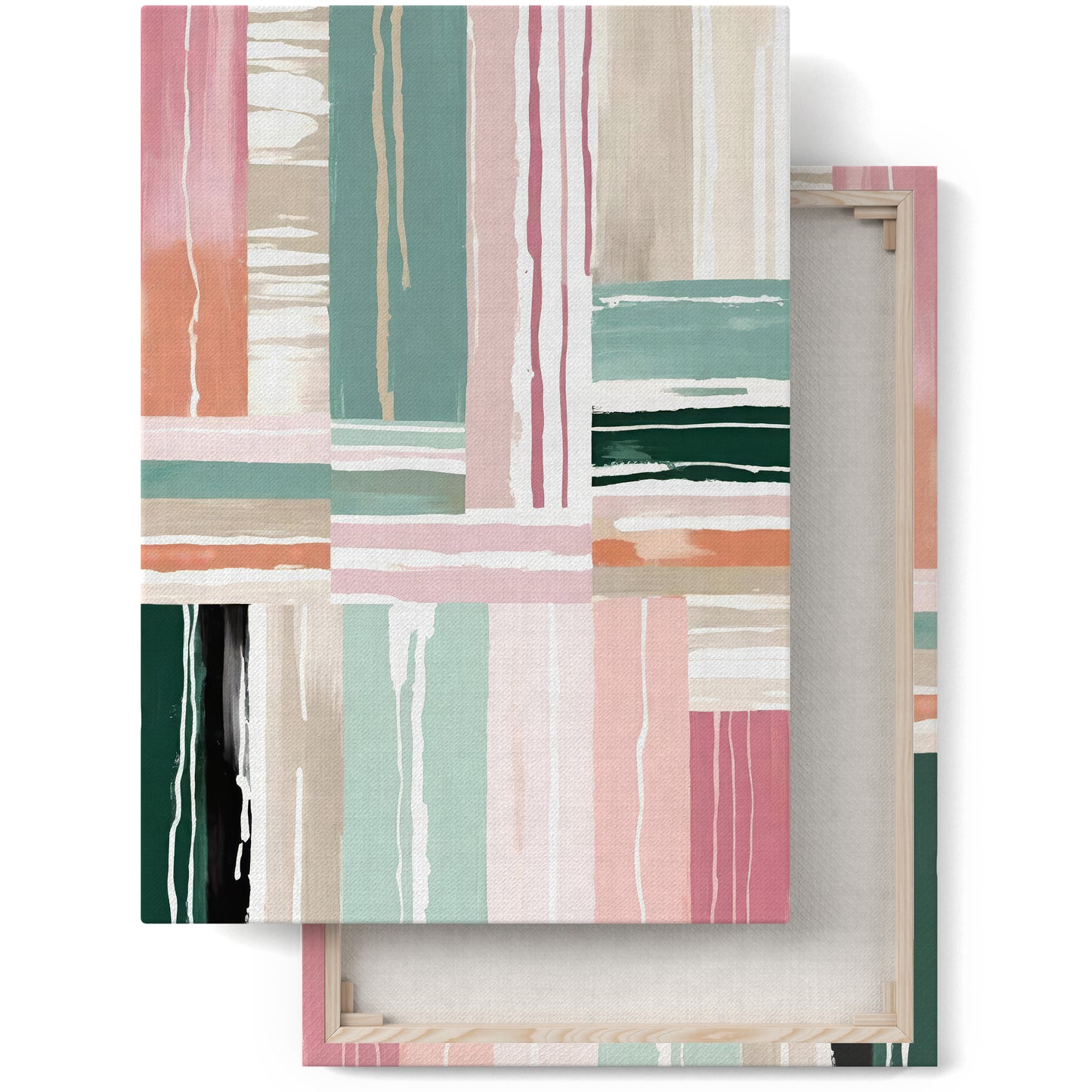 Pastel Colors Trendy Abstract Canvas Art Print