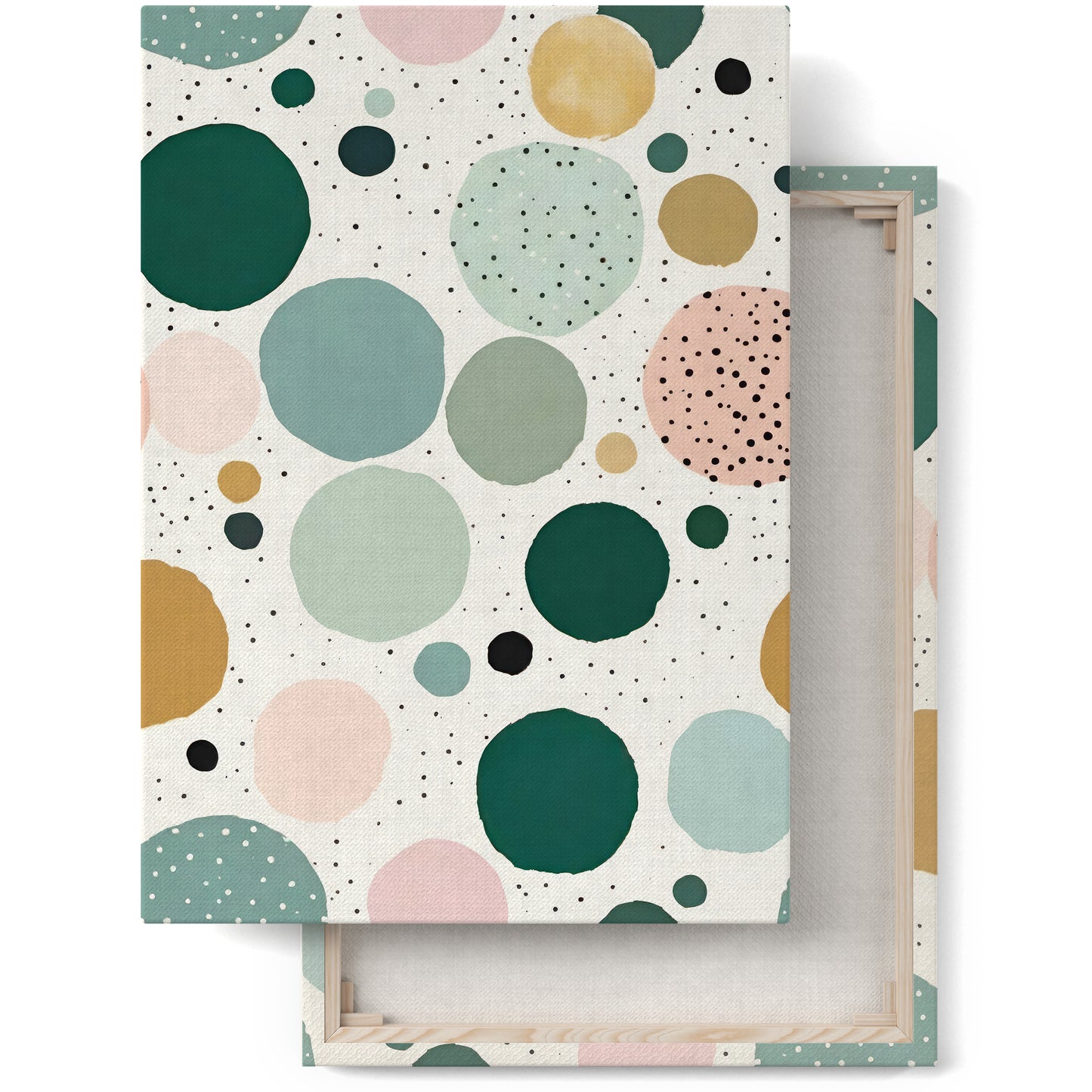 Abstract Spots Canvas Art Print