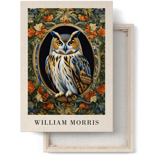 Baroque Owl William Morris Canvas Print