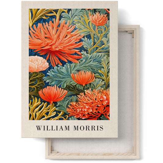 Ocean Nature William Morris Canvas Print