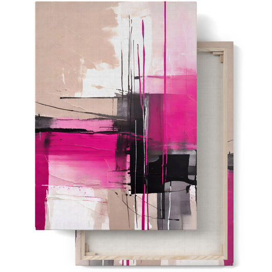 Fluid Abstractions: Contemporary Pink Art Print