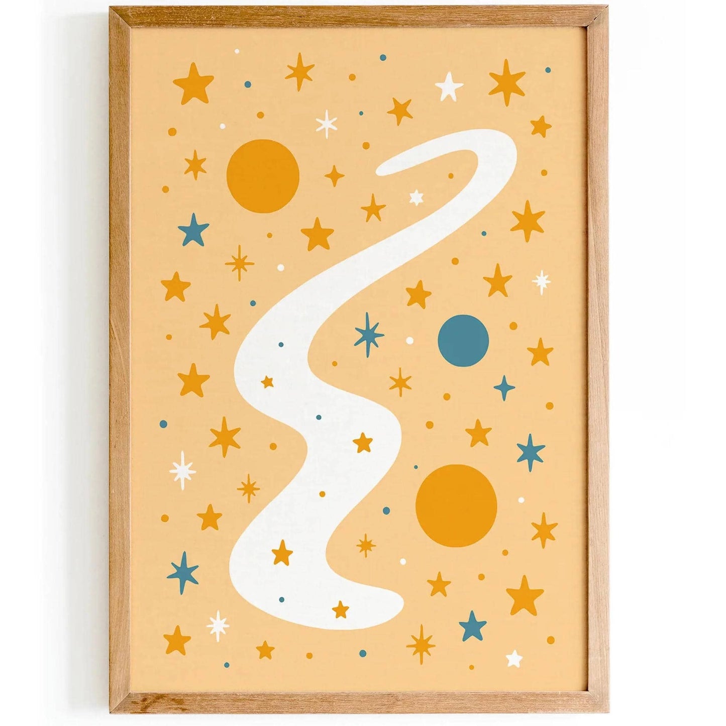 Milky Way Wall Art – Galaxy Night Sky Poster