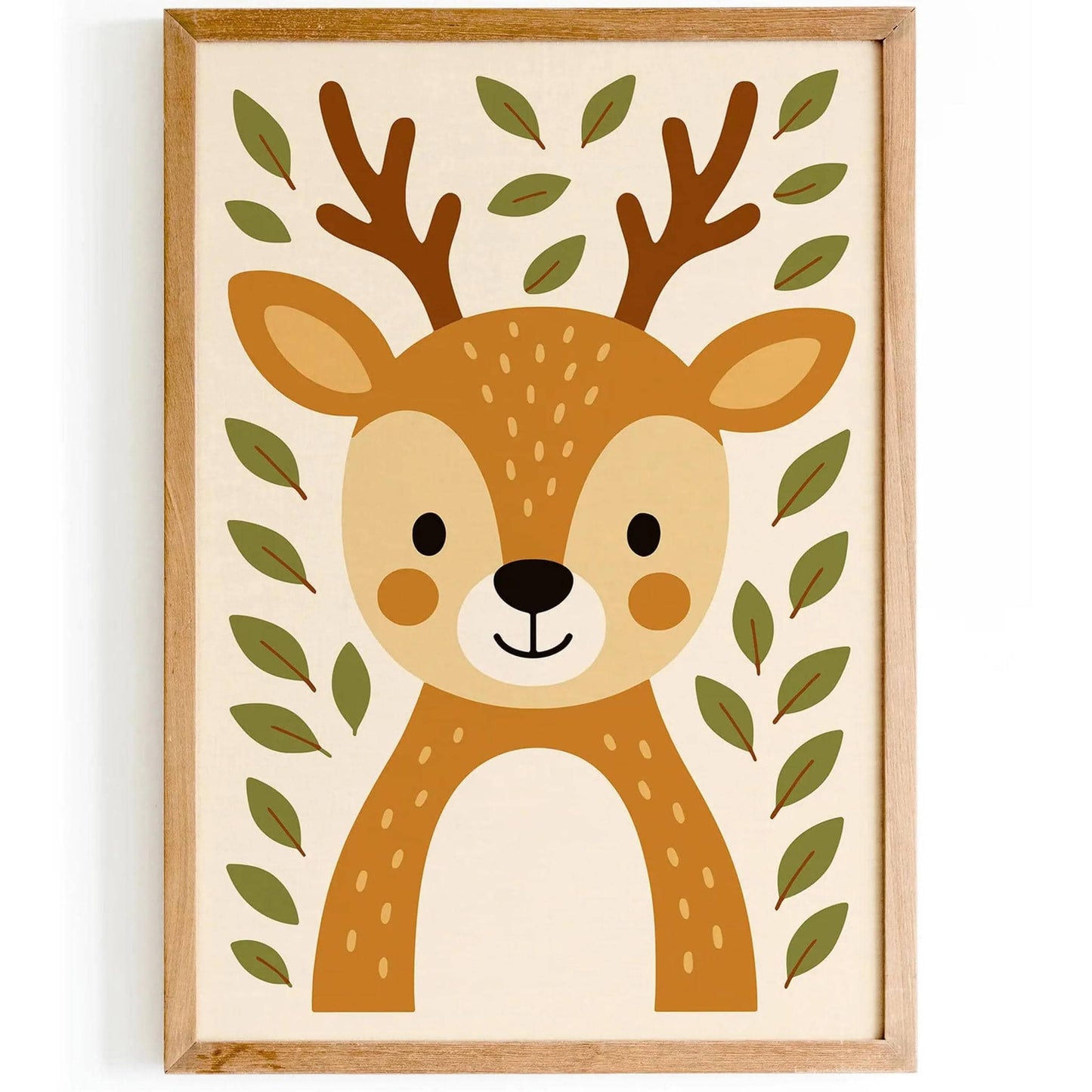 Woodland Nursery Decor – Cute Deer Poster