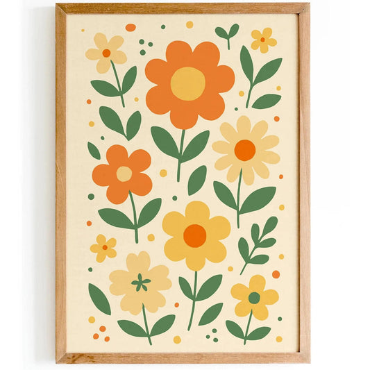 Neutral Cozy Flower Art Print