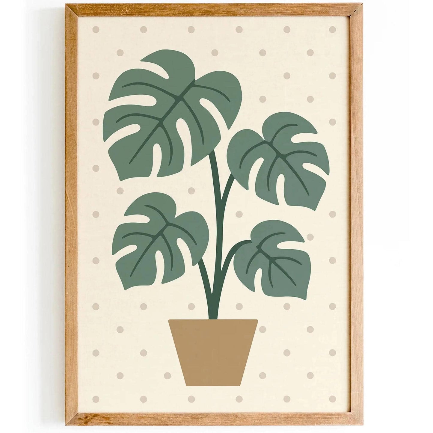 Monstera Plant Poster – Scandinavian Style Wall Art