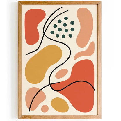 Liquid Shapes Art Print – Playful Abstract Kids Decor