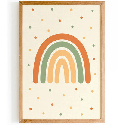 Cute Rainbow Poster – Gender-Neutral Kids’ Decor